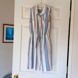 Japna Striped Shirt Dress, size Medium